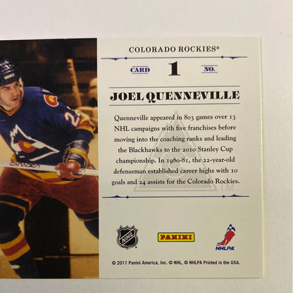 2011-12 Panini Certified Joel Quenneville Throwback Threads