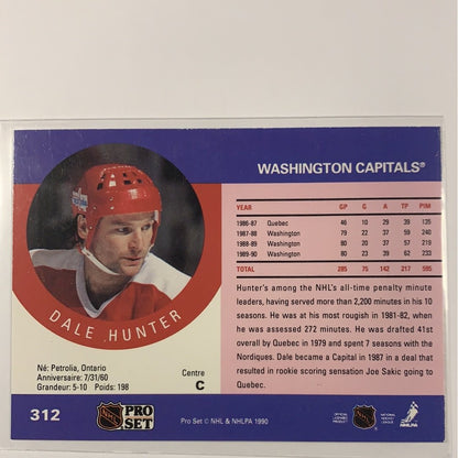  1990 Pro Set Dale Hunter In Person Auto  Local Legends Cards & Collectibles