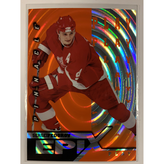  1997-98 Pinnacle Sergei Fedorov Epix Orange Play  Local Legends Cards & Collectibles