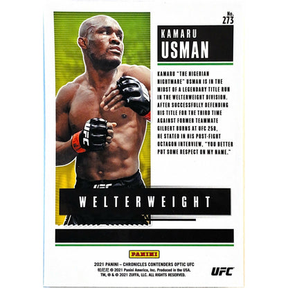 2021 Contenders Optic  Kamaru Usman Season Ticket